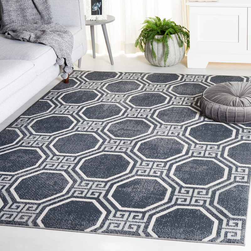 Lalainia Performance Geometric Rug, Rectangle 5'3" x 7'6"