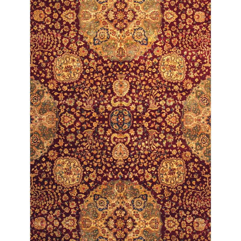 Agra Handmade Wool Oriental Area Rug, Rectangle 12'4'' x 19'6''