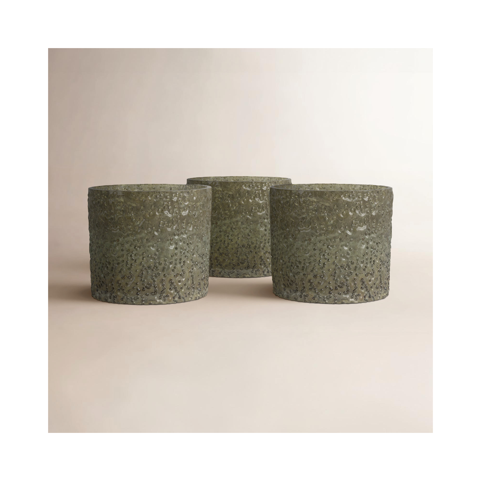 Dami Glass Table Vase, 3.5" H x 4" W x 4" D