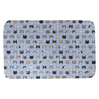 Tapis pour salle de bain chat Kitterman