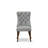 9 Pieces Dining Table Set Includes a Rectangle Table and 8 Light Gray Polyester fabric Dining Chairs, Antique Walnut-289307199-299601128