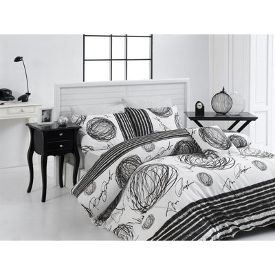 Cotton Abstract Duvet Cover Set