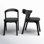Carper Genuine Leather Oak Dining Armchair