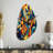 Jazz Performance On Stage II - Fall Shape Orange Wall Clock - Unique Shape-104238381