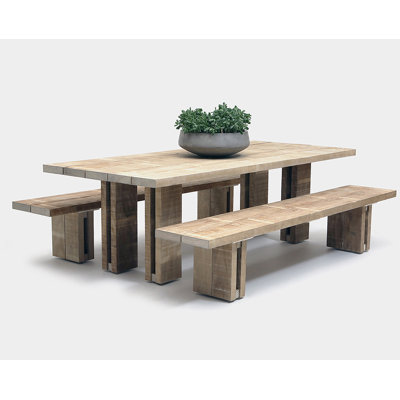Occidental 3 Piece Outdoor Dining Set