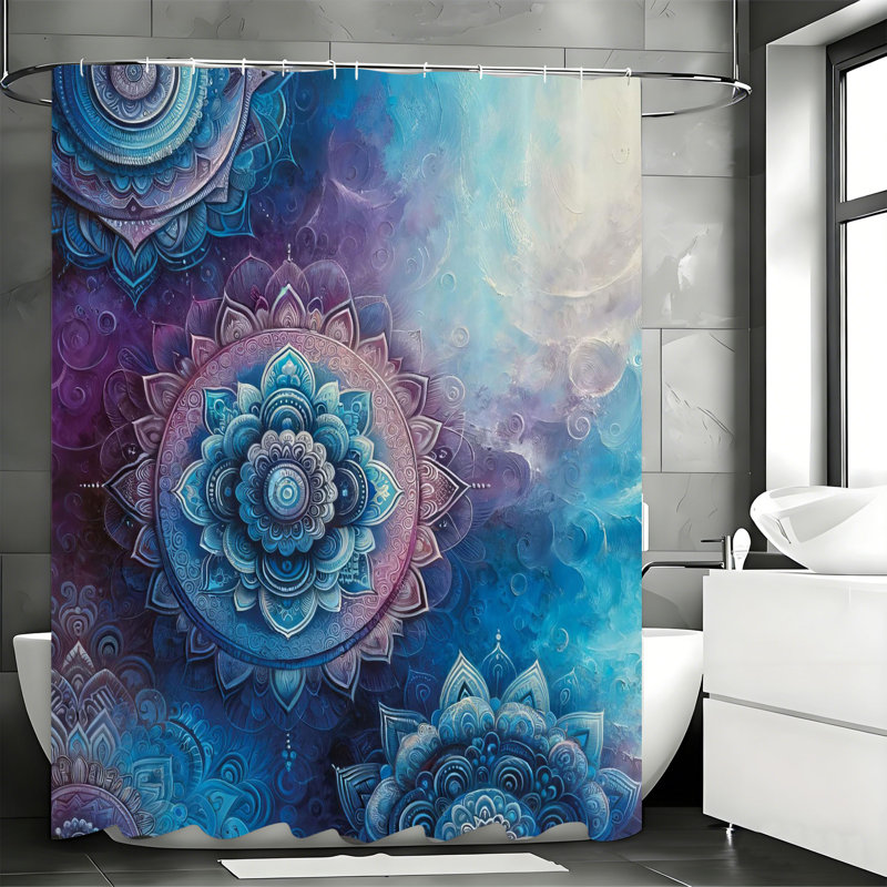 Shower Curtains with Hooks Included