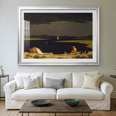 Approaching Thunder Storm-Martin Johnson Heade-Framed Print with Mat and glass-1859