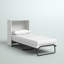 Lit escamotable avec matelas et rangement Rogelio