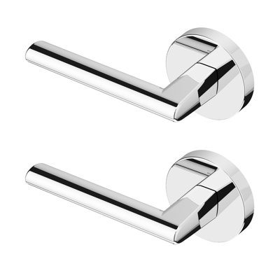 Brio Single Dummy Door Lever Modern Concealed Design Non-Turning for (Closet, Pantry or Hallway) – Sleek Minimalist Style in Chrome