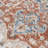 Brookdene Oriental Machine Washable Orange/Gray Area Rug-1289986371
