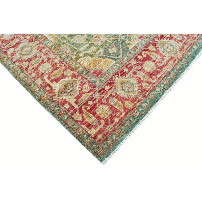 Handmade Wool Oriental Area Rug, Rectangle 9' x 12'