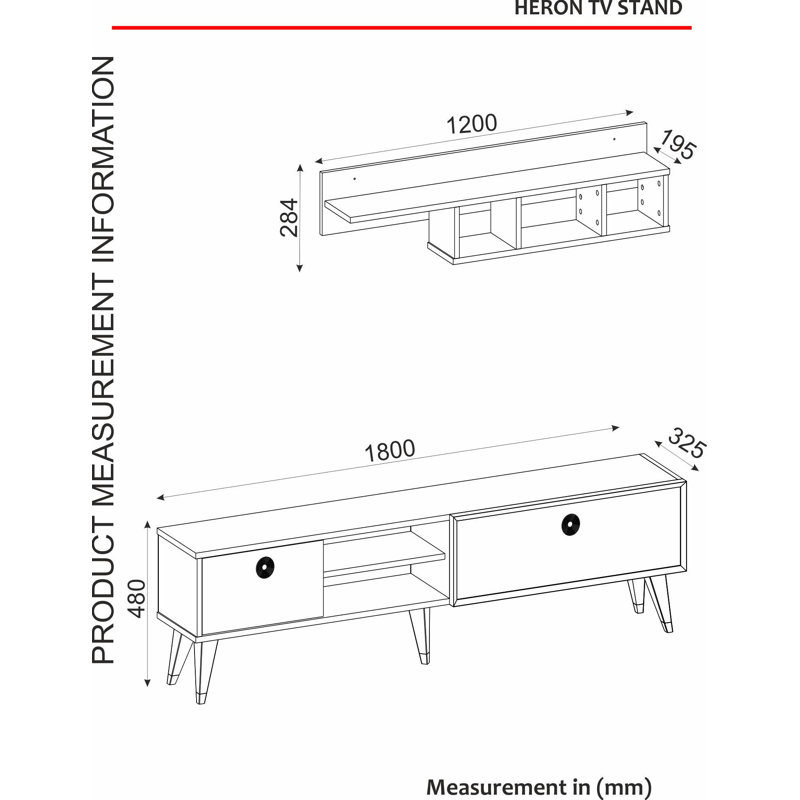 Wagner Unfinished TV Stand for TVs up to 75"