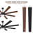 72" Integrated Led Matte Black Large Smart Ceiling Fan With Remote Control