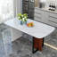 Marble Top Metal Base Dining Table