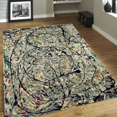 Non Woven Thin Printed Rug with Ornate Floral Design for Stylish Home Decor Enhancement