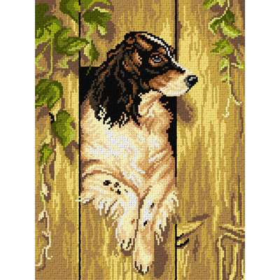 Toile Gobelin pour demi-point sans fil d'après Alexander Pope - Le chien de Brook Hill 3541J
