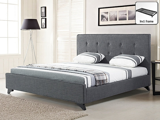 Raglan Upholstered Bed, European Super King, Grey