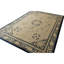 1920s Beige Ground Medallion Traditional Motif Antique Chinese Peking Wool Rug 6'0" x 9'0"