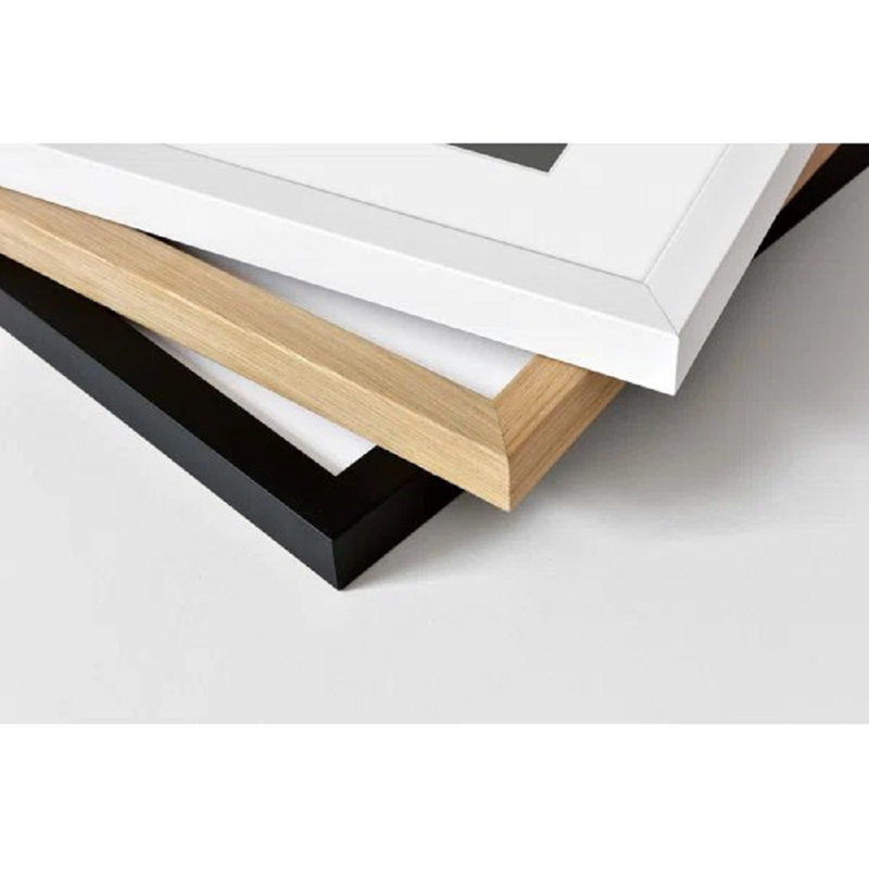 Skava Wood Single Picture Frame, White, 40cm H x 50cm W x 2cm D