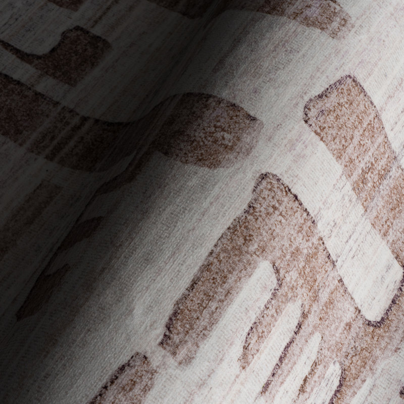  Sylara Abstract Washable Rug, Rectangle 5'6" x 9'6"