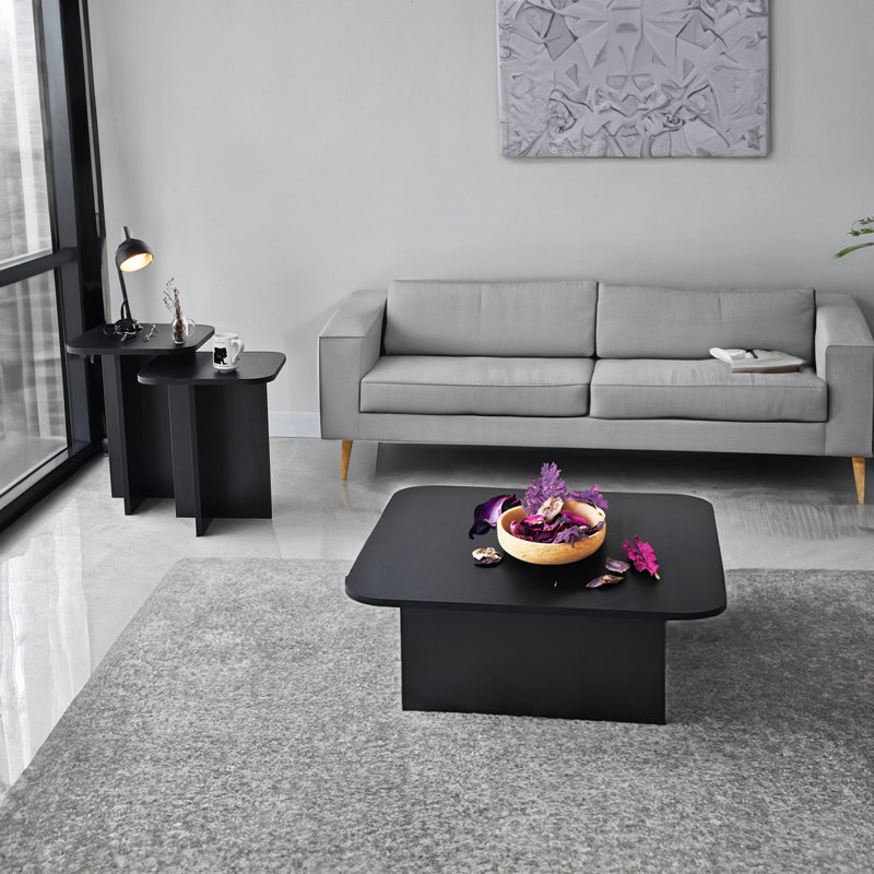 Nesting Coffee Table, Fume, Black