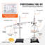 Ensemble de distillation pour huiles essentielles, appareil de distillation de 500 ml, ensemble de distillation pour verrerie de 3,3 litres avec lampe à alcool, filet en céramique et ensemble de 24, 40 joints, 28 pièces