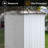 Metal Garden Sheds 8Ftx6ft Outdoor Storage Sheds White+Offee-121497860-121497858