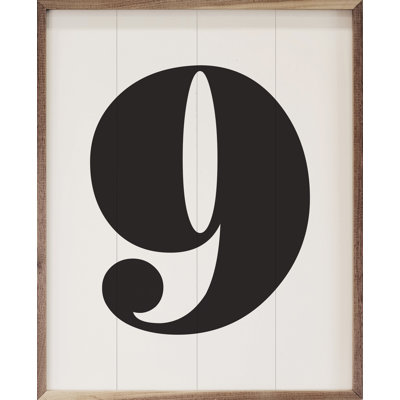 Classic Number Nine - blanc