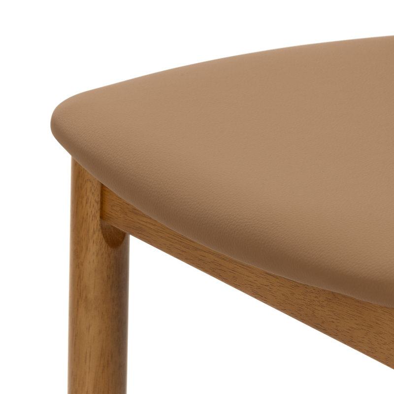 Loar Upholstered Dining Chair, Brown, Brown