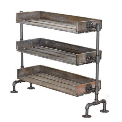 Lakeville 3 Piece Solid Wood Accent Shelf