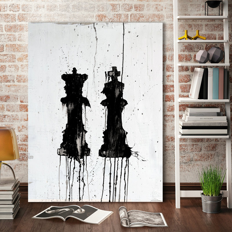 Mr. & Mrs. Queen by Kent Youngstrom - Wrapped Canvas Painting, 51cm H x 38cm W x 4cm D