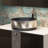 Lucent 40'' Single Bathroom Vanity with Tempered Glass Top