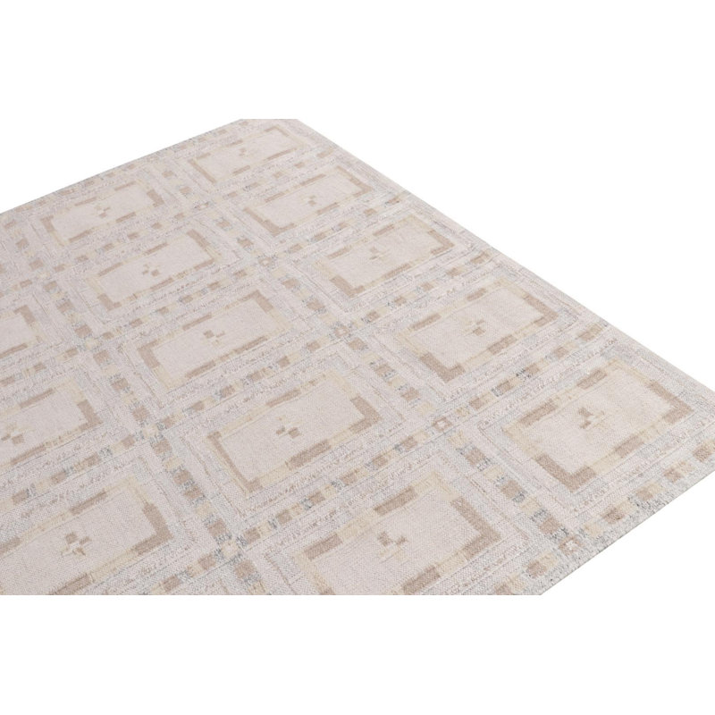 Scandinavian Wool Geometric Area Rug, Rectangle 10' x 14'