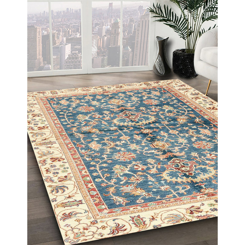 Abstract Indoor Rug, Round 7'