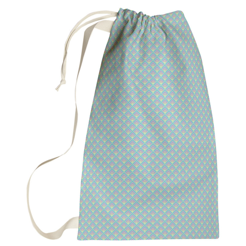 Kitterman Fabric Laundry Bag with Handles, Large (76.5" H x 29.5" W x 1.5" D), Green