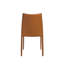 Ensemble de deux chaises d'appoint rembourrées en cuir Terra Cotta-1327348891