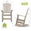  Chaise berçante d'extérieur en PEHD Abrahms-1479283346