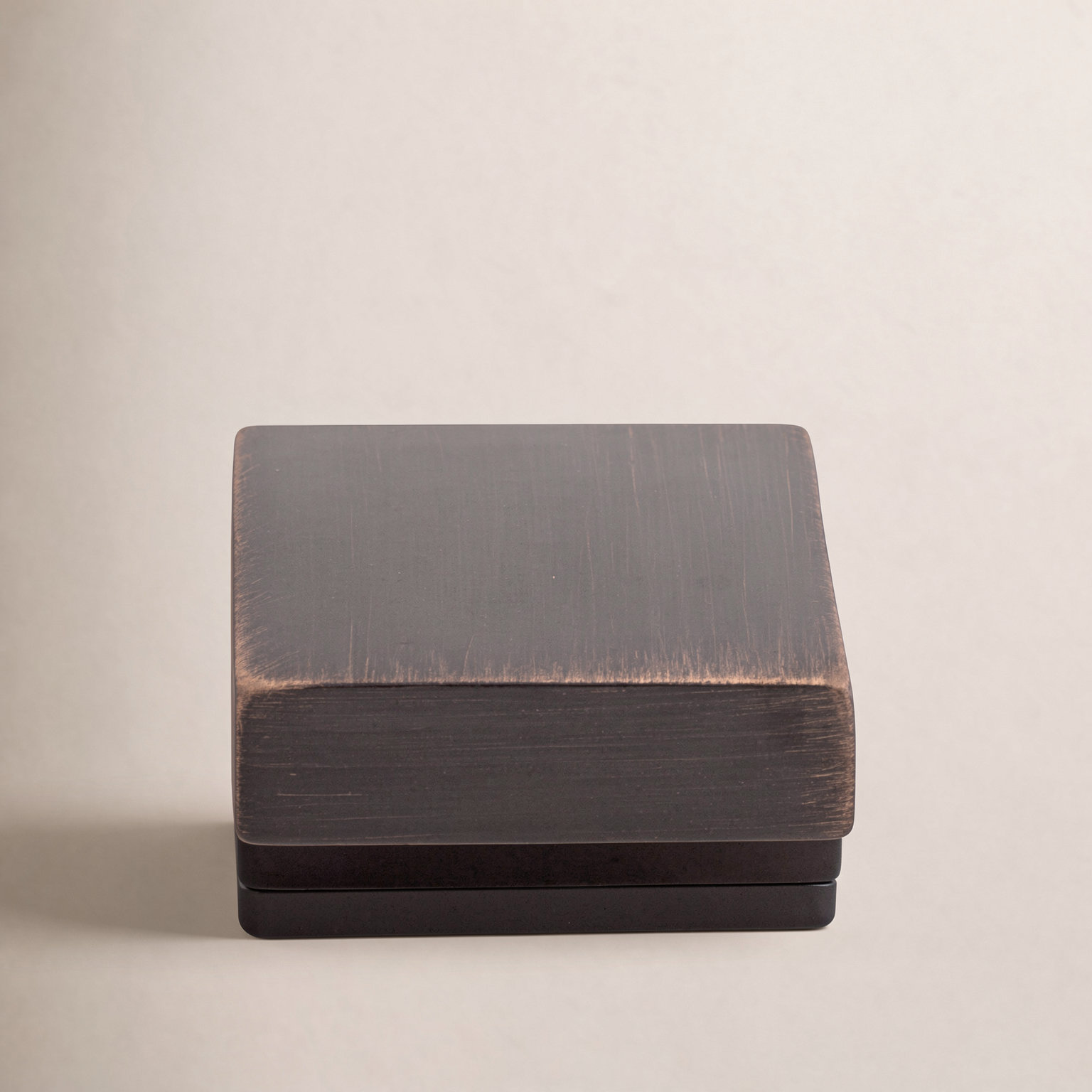 Square 1" Cabinet Knob, Tuscan Bronze