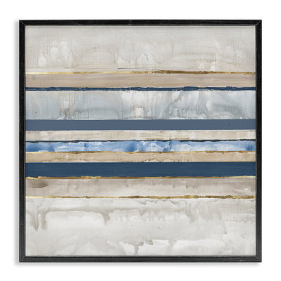  Nautical Tone Stripes Framed Giclee Art by Lera