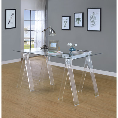 Laguerre Glass Acrylic Writing Desk