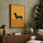 Dachshund Profile Minimalist - Wrapped Canvas-2139609008-2139609036