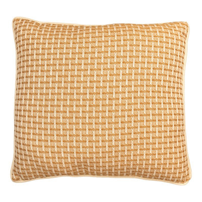 Manual Woodworkers & Weavers Lattice Square Accent Pillow 21 x 21 Bronze