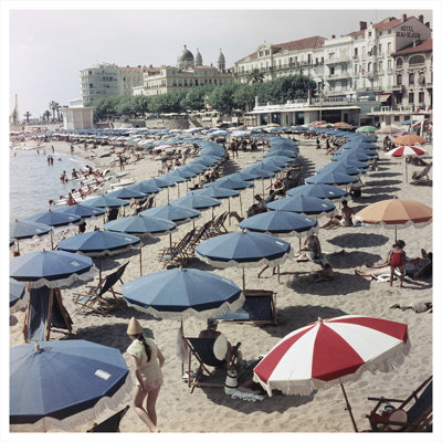 " Saint-Raphael Beach " by Slim Aarons