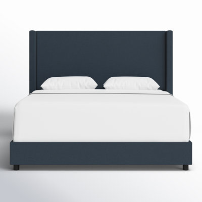 Hanson Linen Upholstered Wingback Bed