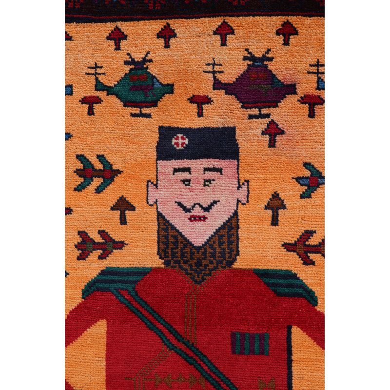 Hand Knotted Wool Geometric Area Rug