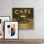 « Coffee Spot I » de James Wiens, tableau mural en métal doré, 30,5 x 30,5 cm-190125683