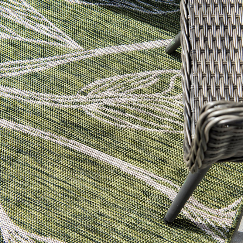 Tapis d'extérieur Kona couleur forêt, Rond 13 pi