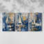 Sea and Shore Series XIX - Ensemble de 3 toiles tendues avec châssis - Prêt à être accroché