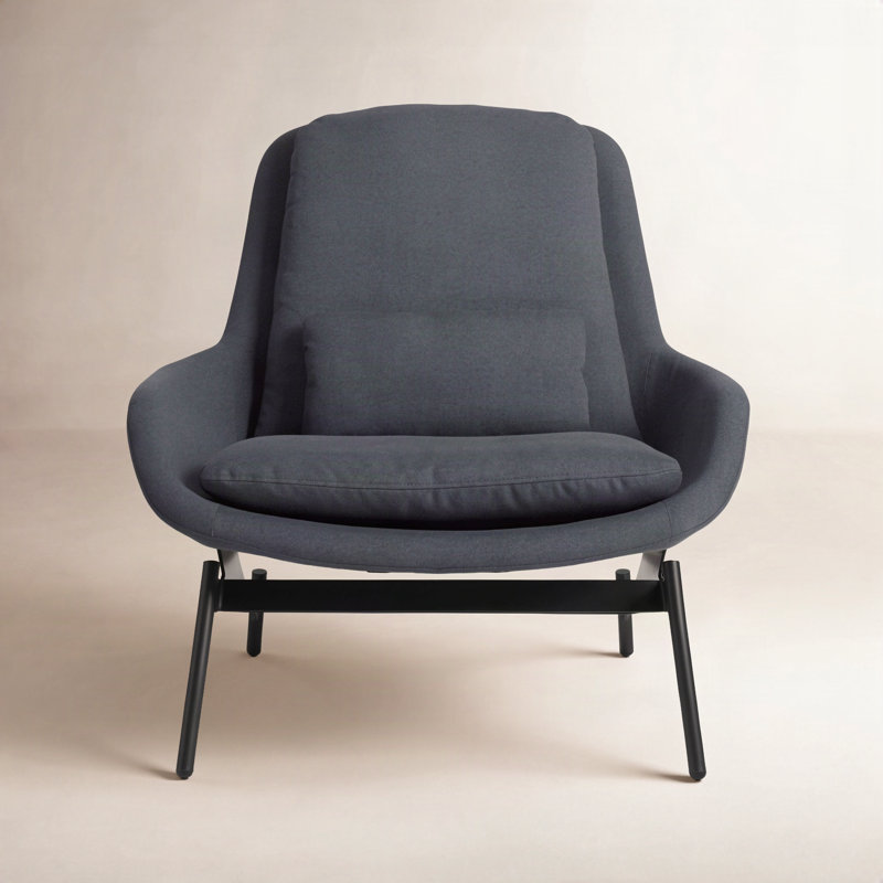 Field Lounge Chair, Maharam Meld in Panda Polyester Blend