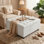 Repose-pieds avec rangement 33,5 po l 33,5 po